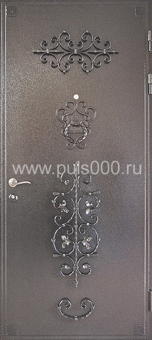 Металлическая дверь с ковкой KV-473, цена 43 500 руб. Металлическая дверь с ковкой KV-473, цена 43 500 руб.